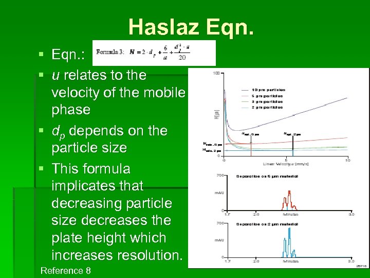 Haslaz Eqn. § Eqn. : § u relates to the velocity of the mobile