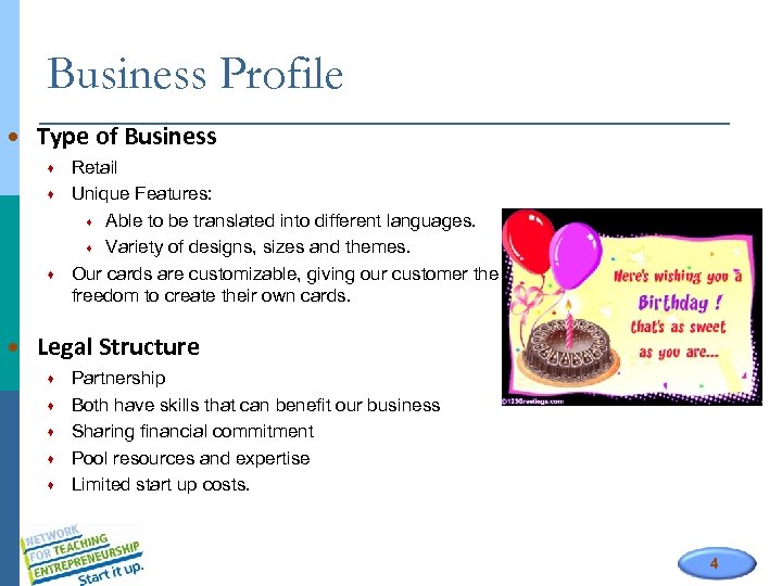 Business Profile Type of Business Retail Unique Features: Able to be translated into different