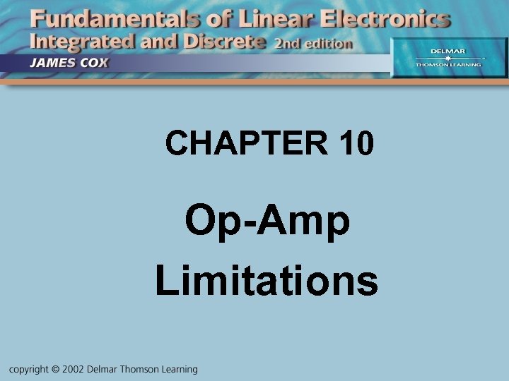 CHAPTER 10 Op-Amp Limitations 