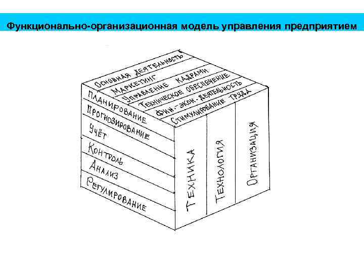 Функционально-организационная модель управления предприятием 