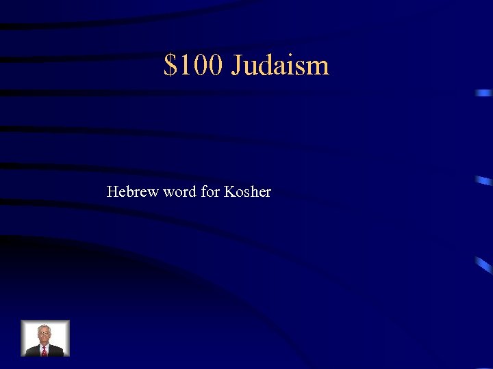 $100 Judaism Hebrew word for Kosher 