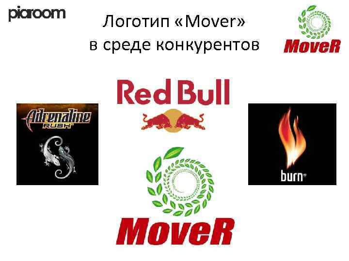 Логотип «Mover» в среде конкурентов 