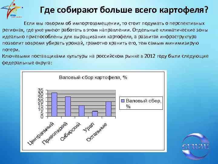 Где собирают больше всего картофеля? Если мы говорим об импортозамещении, то стоит подумать о