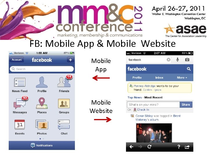 FB: Mobile App & Mobile Website Mobile App Mobile Website 