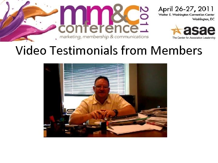 Video Testimonials from Members 