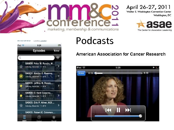 Podcasts American Association for Cancer Research 