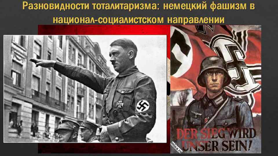 Разновидности тоталитаризма: немецкий фашизм в национал-социалистском направлении 