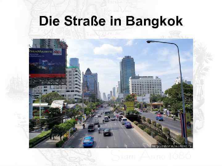 Die Straße in Bangkok 