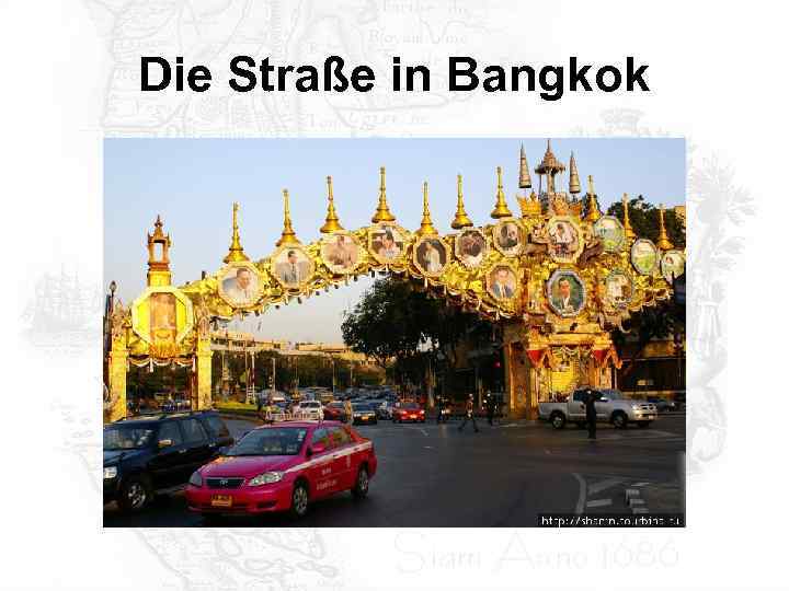 Die Straße in Bangkok 