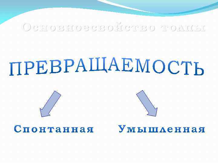 Основноесвойство толпы 