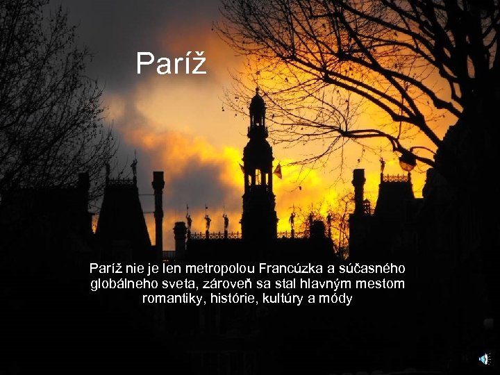 Paríž nie je len metropolou Francúzka a súčasného globálneho sveta, zároveň sa stal hlavným