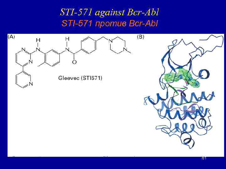 STI-571 against Bcr-Abl STI-571 против Bcr-Abl 61 
