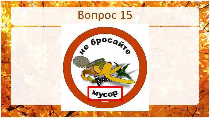 Вопрос 15 