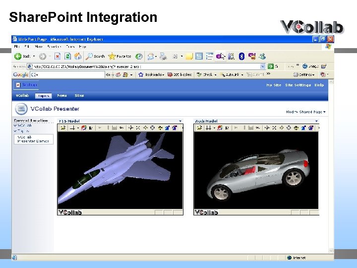 Share. Point Integration Copyright ©, Visual Collaboration Technologies Inc. 2005 