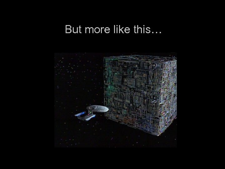 But more like this… 