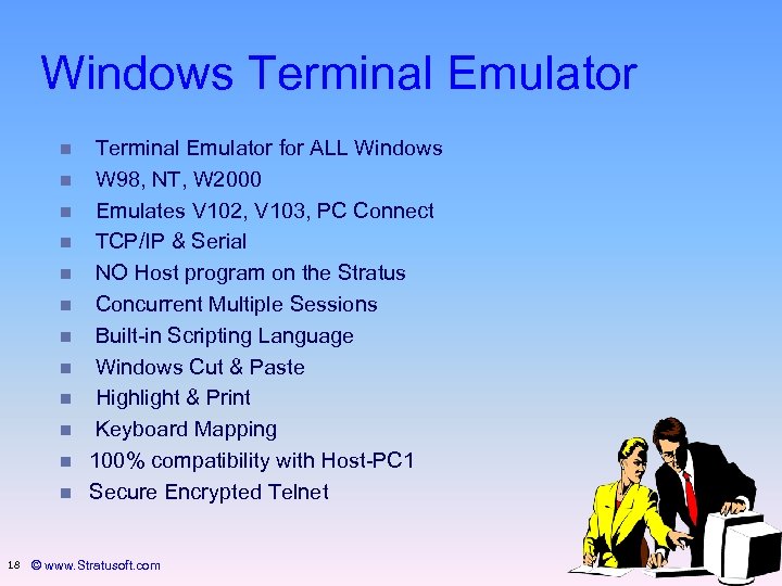 Windows Terminal Emulator n n n 18 Terminal Emulator for ALL Windows W 98,