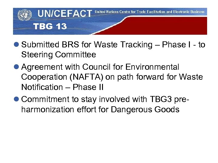 TBG 13 l Submitted BRS for Waste Tracking – Phase I - to Steering