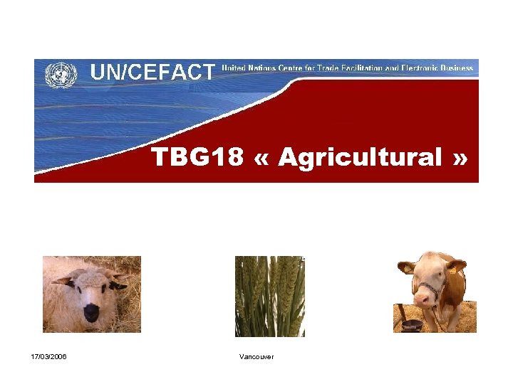 TBG 18 « Agricultural » 17/03/2006 Vancouver 