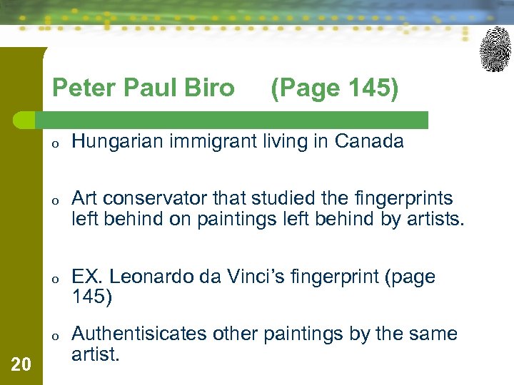 Peter Paul Biro o o 20 (Page 145) Hungarian immigrant living in Canada Art