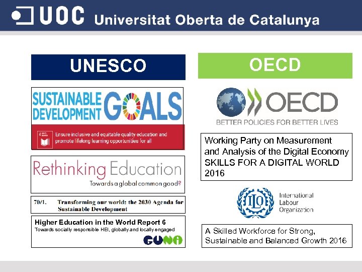 UNESCO OECD Working Party on Measurement and Analysis of the Digital Economy SKILLS FOR