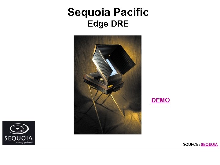 Sequoia Pacific Edge DRE DEMO SOURCE: SEQUOIA 