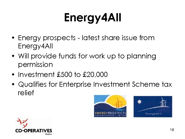 Energy 4 All • Energy prospects - latest share issue from Energy 4 All