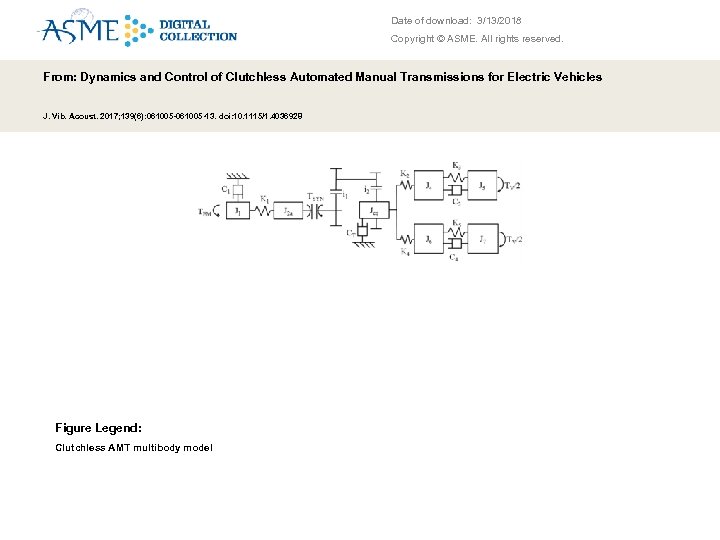 Date of download: 3/13/2018 Copyright © ASME. All rights reserved. From: Dynamics and Control