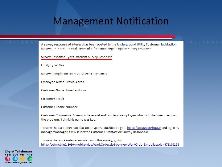 Management Notification 