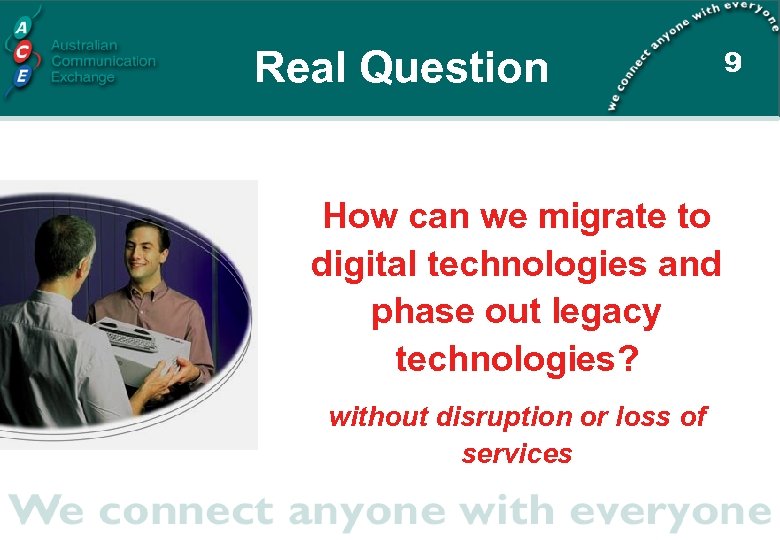 Real Question How can we migrate to digital technologies and phase out legacy technologies?