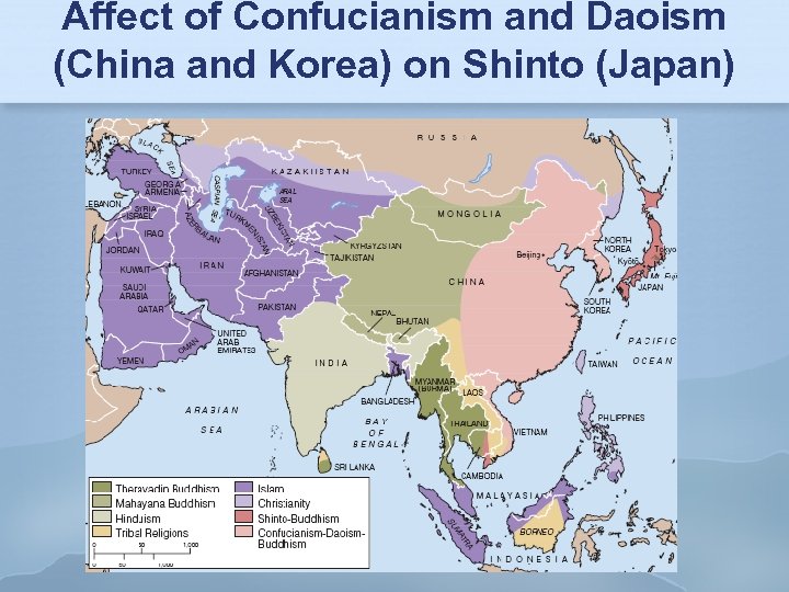 Affect of Confucianism and Daoism (China and Korea) on Shinto (Japan) 