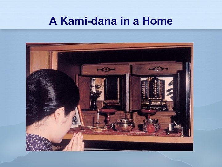 A Kami-dana in a Home 
