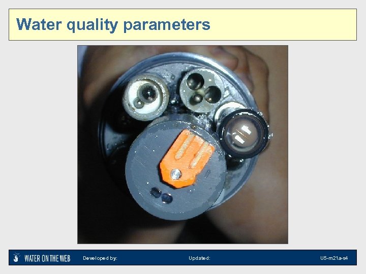 Water quality parameters Developed by: Updated: U 5 -m 21 a-s 4 