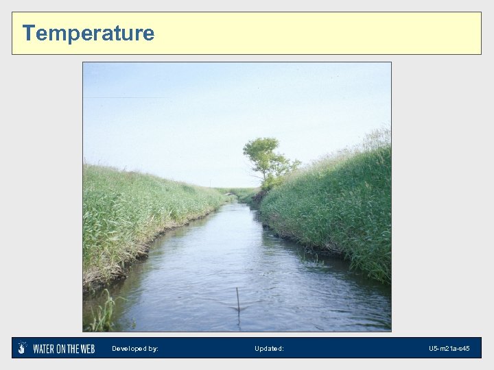 Temperature Developed by: Updated: U 5 -m 21 a-s 45 