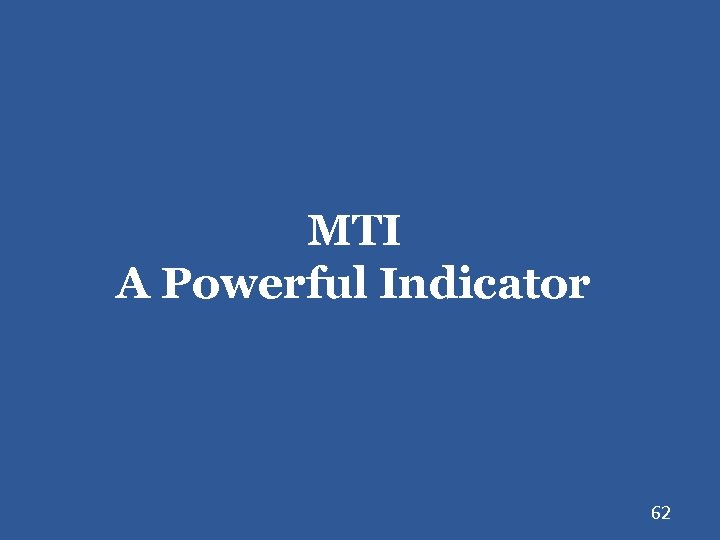 MTI A Powerful Indicator 62 