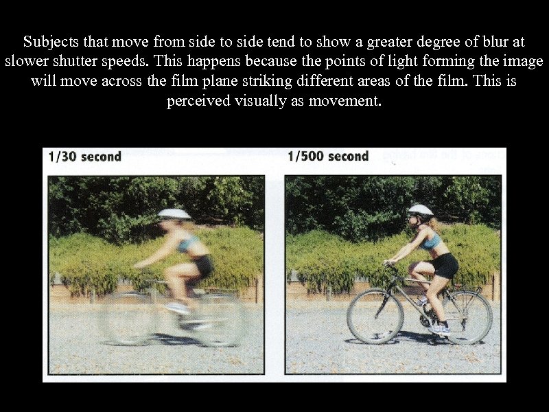 Subjects that move from side to side tend to show a greater degree of