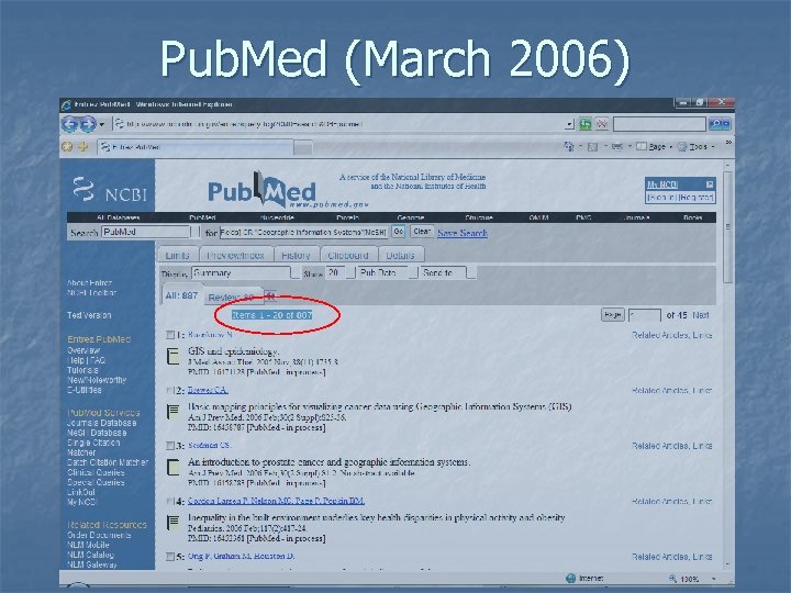 Pub. Med (March 2006) 