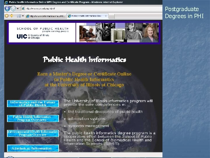 Postgraduate Degrees in PHI 