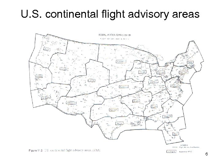 U. S. continental flight advisory areas 6 