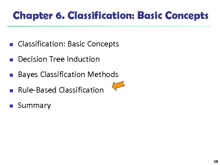 Chapter 6. Classification: Basic Concepts n Decision Tree Induction n Bayes Classification Methods n