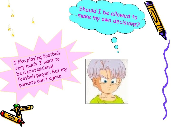 Should I be all owed to make m y own d ecisions ? ll