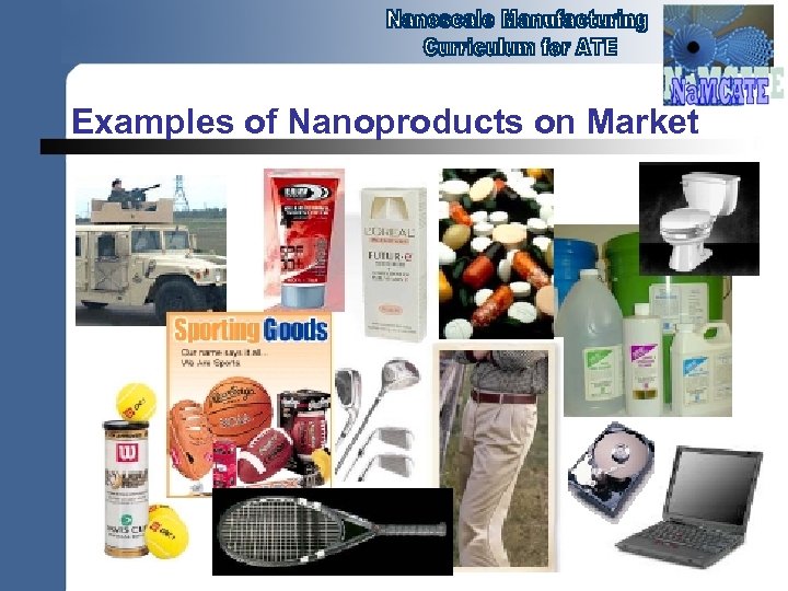 Examples of Nanoproducts on Market 