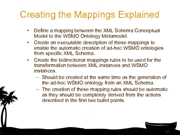 Creating the Mappings Explained • Define a mapping between the XML Schema Conceptual Model