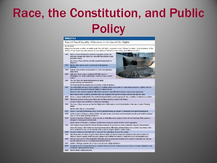 Race, the Constitution, and Public Policy 