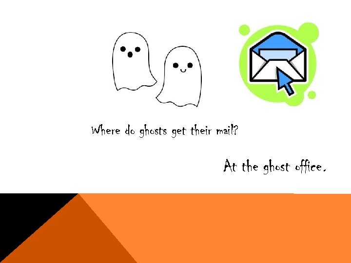 Where do ghosts get their mail? At the ghost office. 