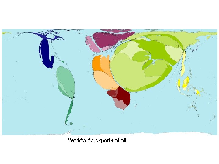 Worldwide exports of oil 