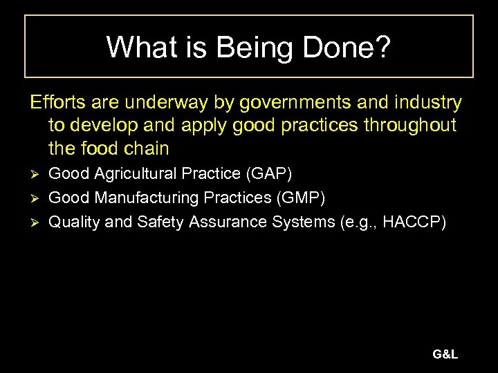 What is Being Done? Efforts are underway by governments and industry to develop and