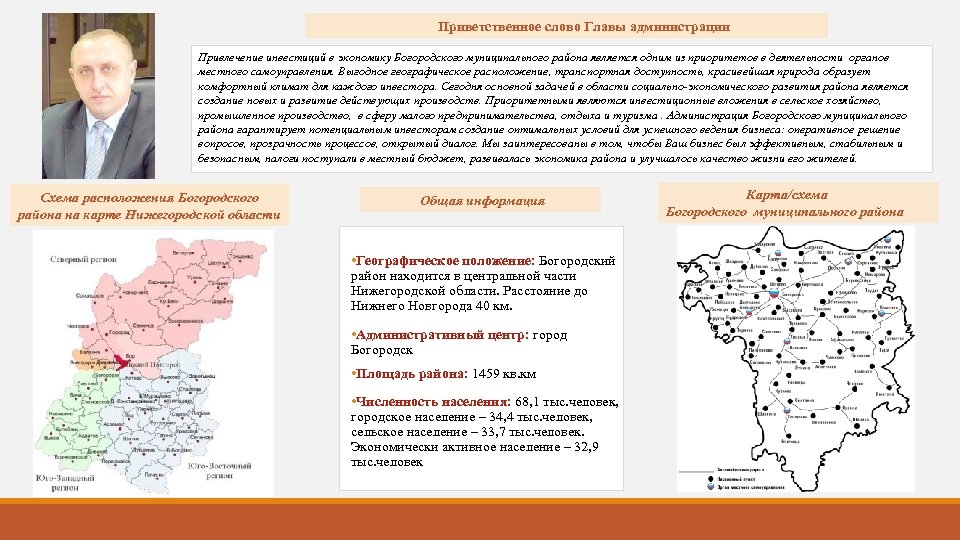 Карта богородского района нижегородской области с населенными пунктами подробная