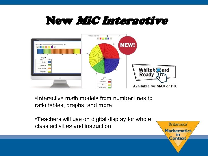 New Mi. C Interactive • Interactive math models from number lines to ratio tables,