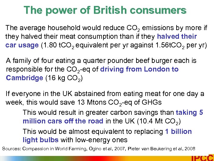 The power of British consumers The average household would reduce CO 2 emissions by