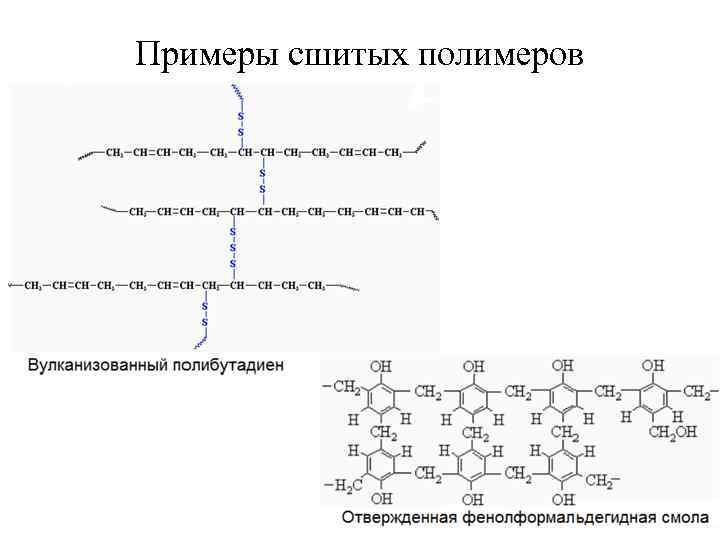 Примеры сшитых полимеров 13 